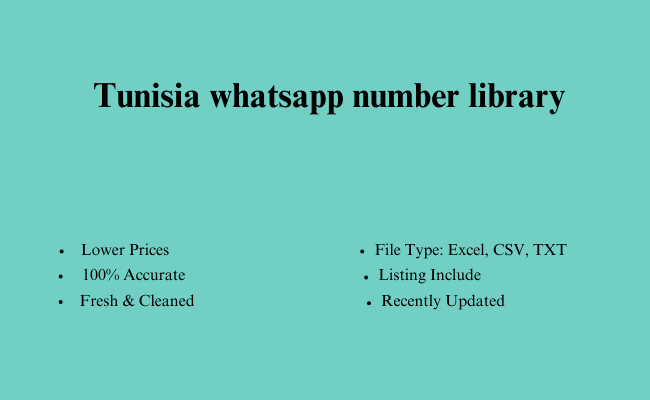 Tunisia whatsapp number library