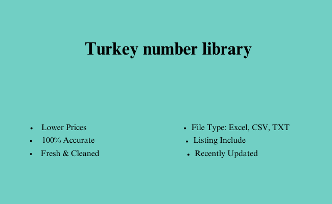 Turkey number library