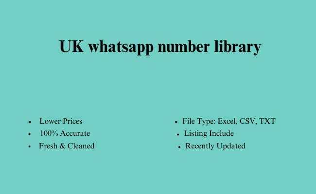 UK whatsapp number library